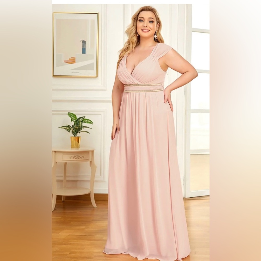 NWT BEADED belt evening dress